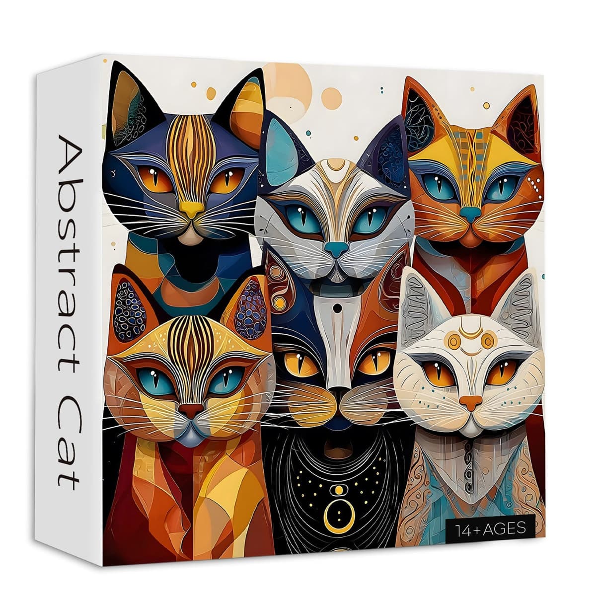 Abstract Cat | 1000-Piece Wooden Jigsaw Puzzle