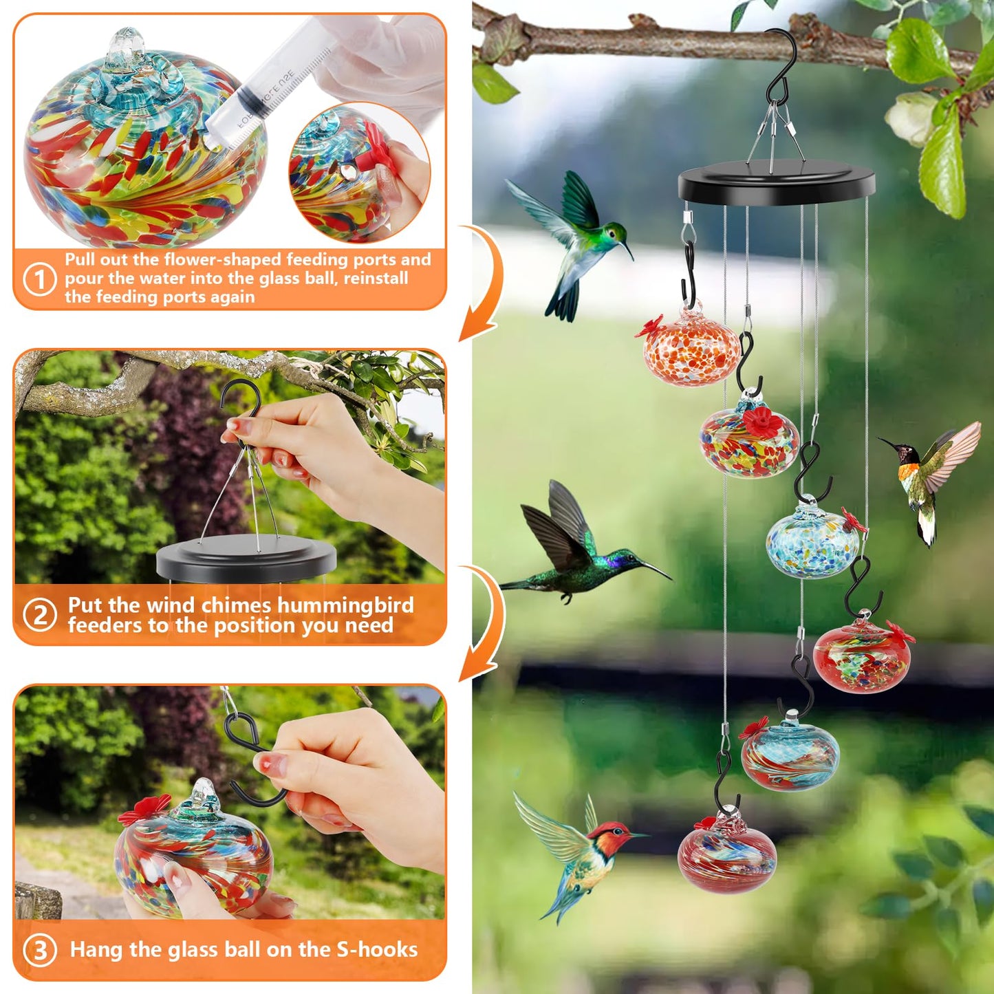 Mangeoire à colibris Shirem Wind Chime